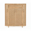 TOV Furniture Tarot Natural Rattan Bar Cabinet