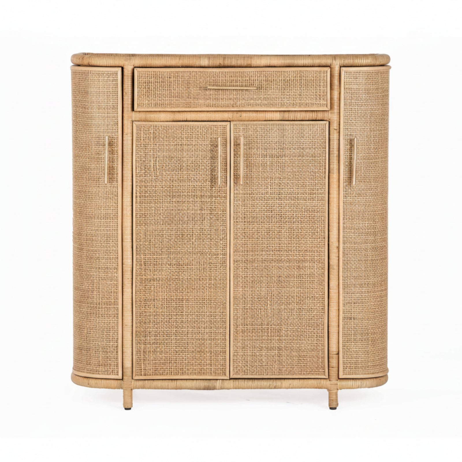TOV Furniture Tarot Natural Rattan Bar Cabinet