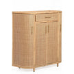 TOV Furniture Tarot Natural Rattan Bar Cabinet