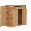 TOV Furniture Tarot Natural Rattan Bar Cabinet