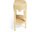 TOV Furniture Sally Natural Rattan Console Table