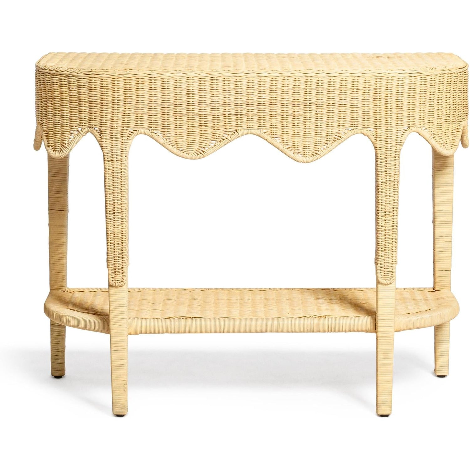 TOV Furniture Sally Natural Rattan Console Table