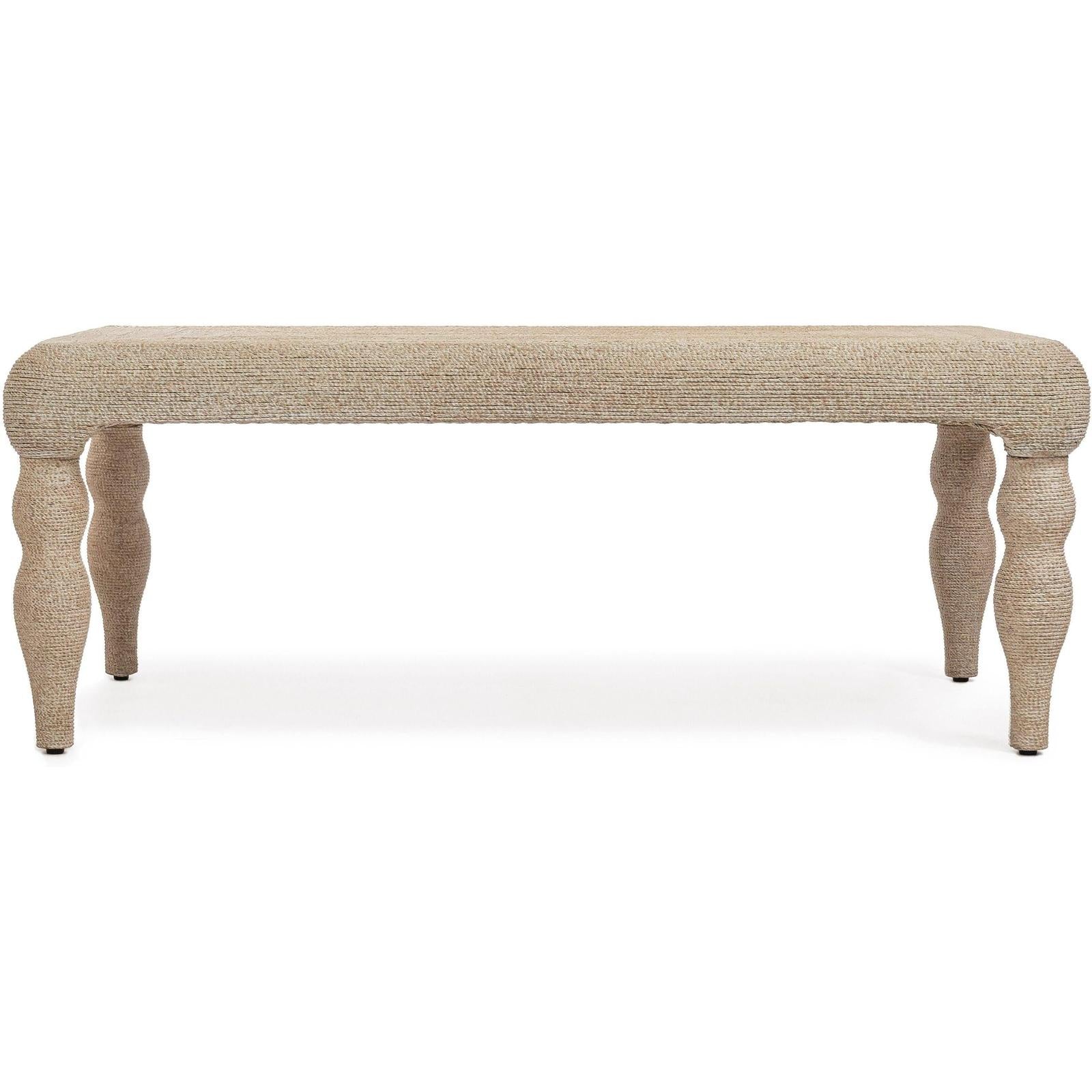 TOV Furniture Vicky Natural Woven Seagrass Rectangular Coffee Table