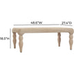 TOV Furniture Vicky Natural Woven Seagrass Rectangular Coffee Table
