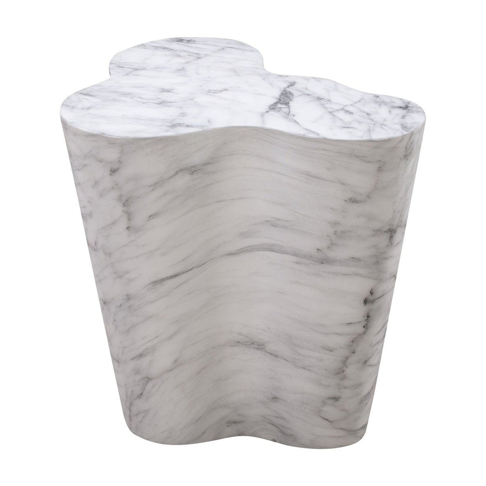 TOV Furniture Slab Marble Side Table