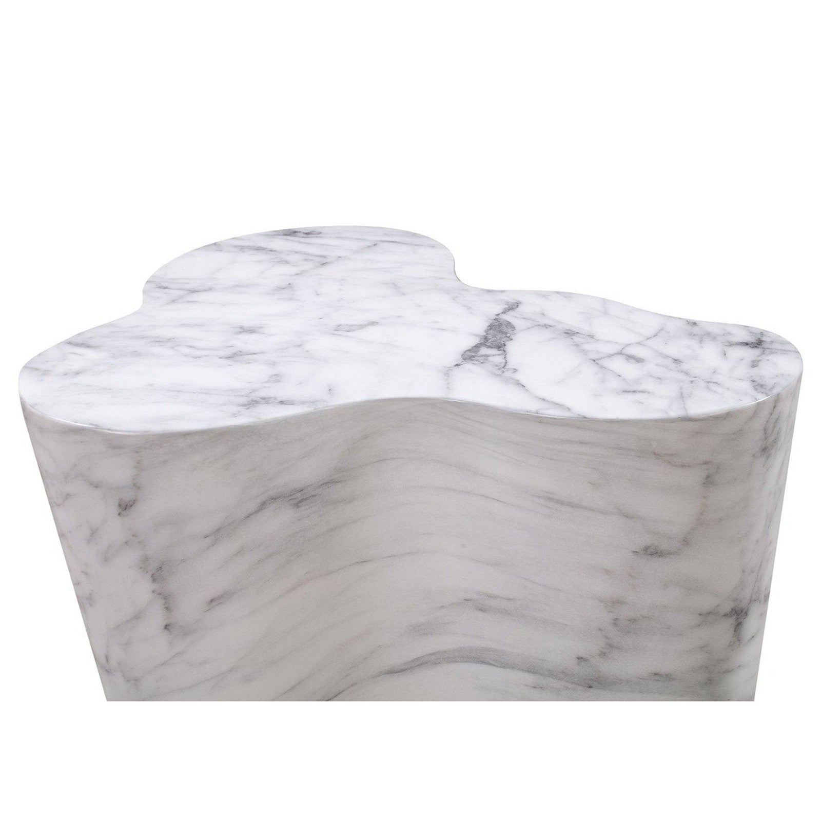 TOV Furniture Slab Marble Side Table