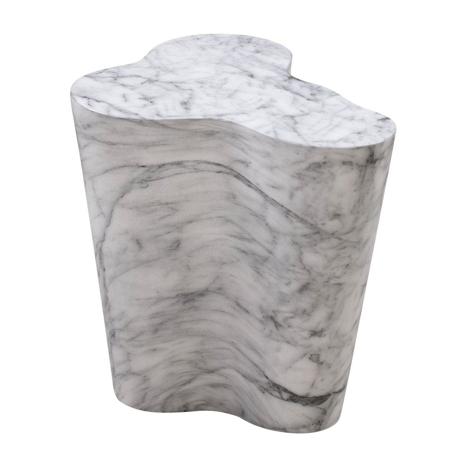 TOV Furniture Slab Marble Side Table