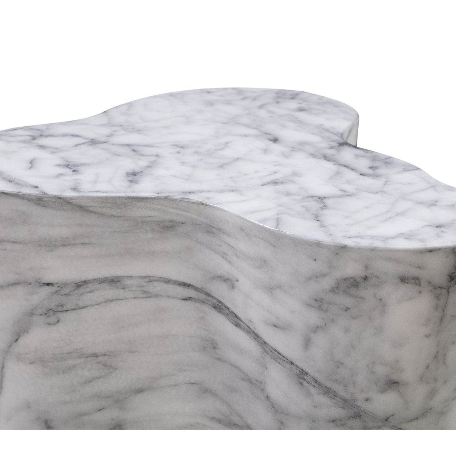 TOV Furniture Slab Marble Side Table