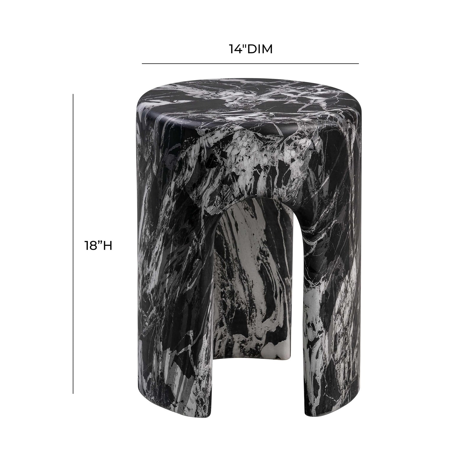 TOV Furniture Marisol Outdoor Concrete Side Table