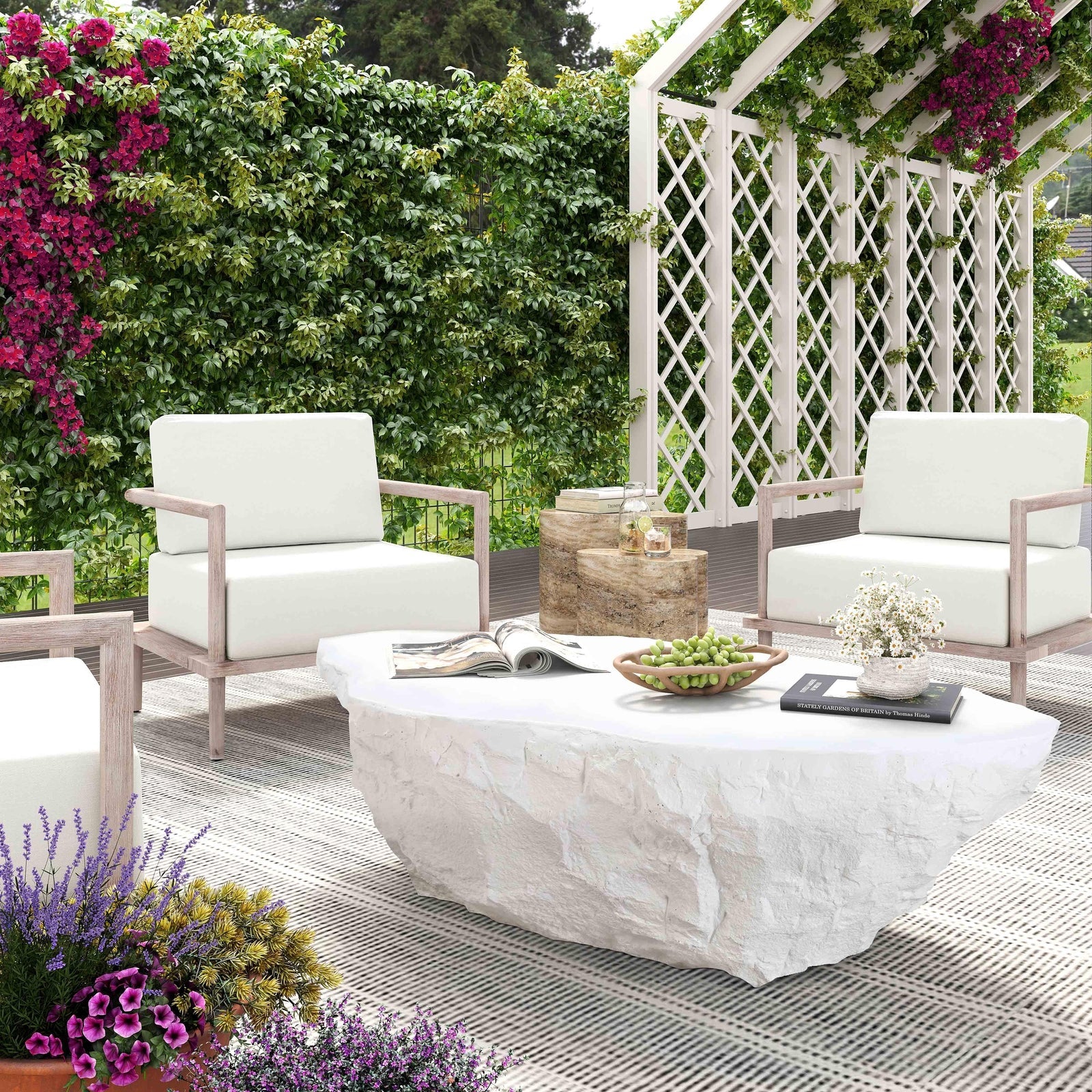 TOV Furniture Crag Outdoor Coffee Table