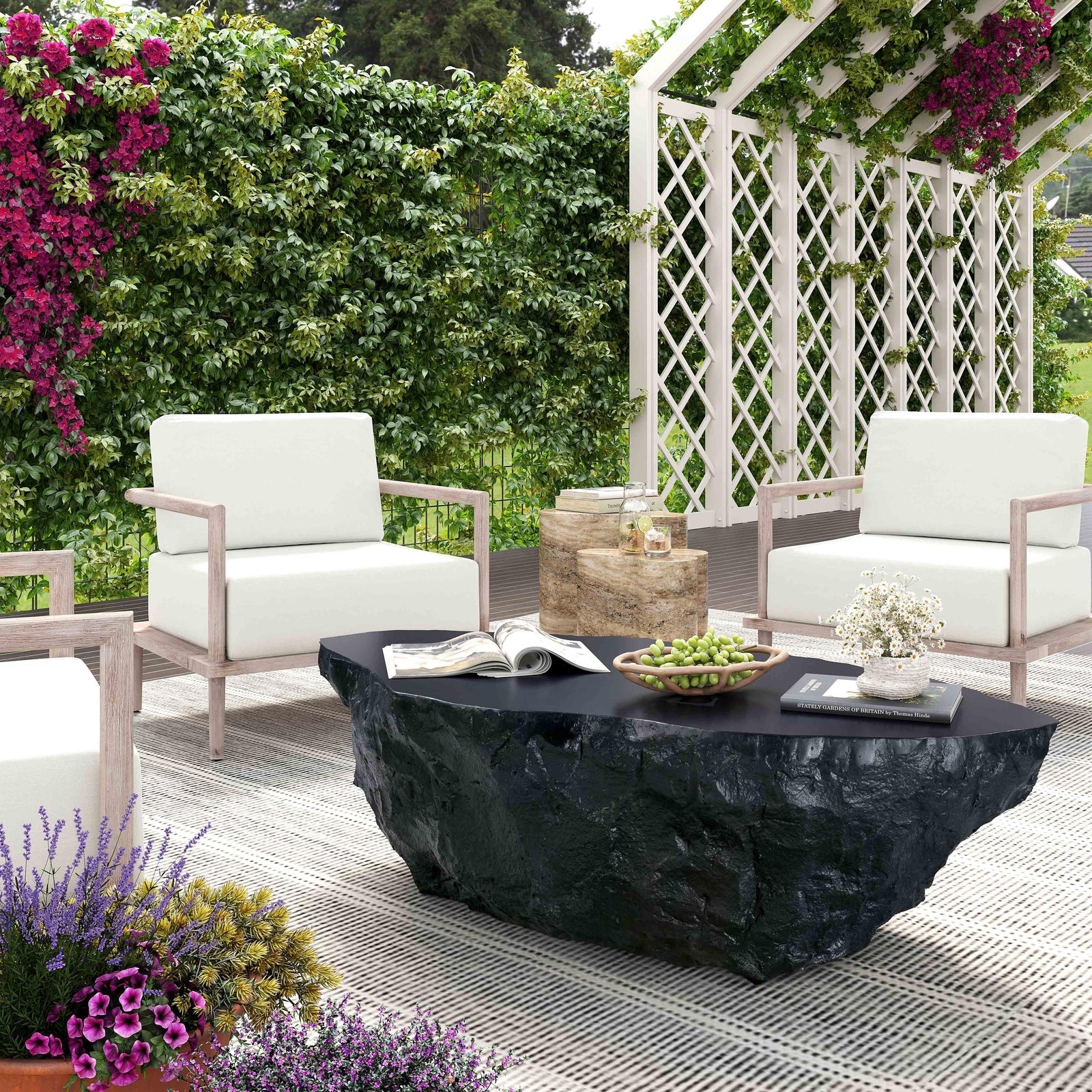 TOV Furniture Crag Outdoor Coffee Table