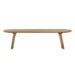 TOV Furniture Samantha Cognac Acacia Bench with Boucle Seat