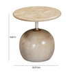 TOV Furniture Mire Rose Faux Marble Side Table