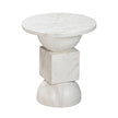 TOV Furniture Chip Marble Print Indoor / Outdoor Side Table