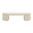 TOV Furniture Bella Cream Oval Coffee Table
