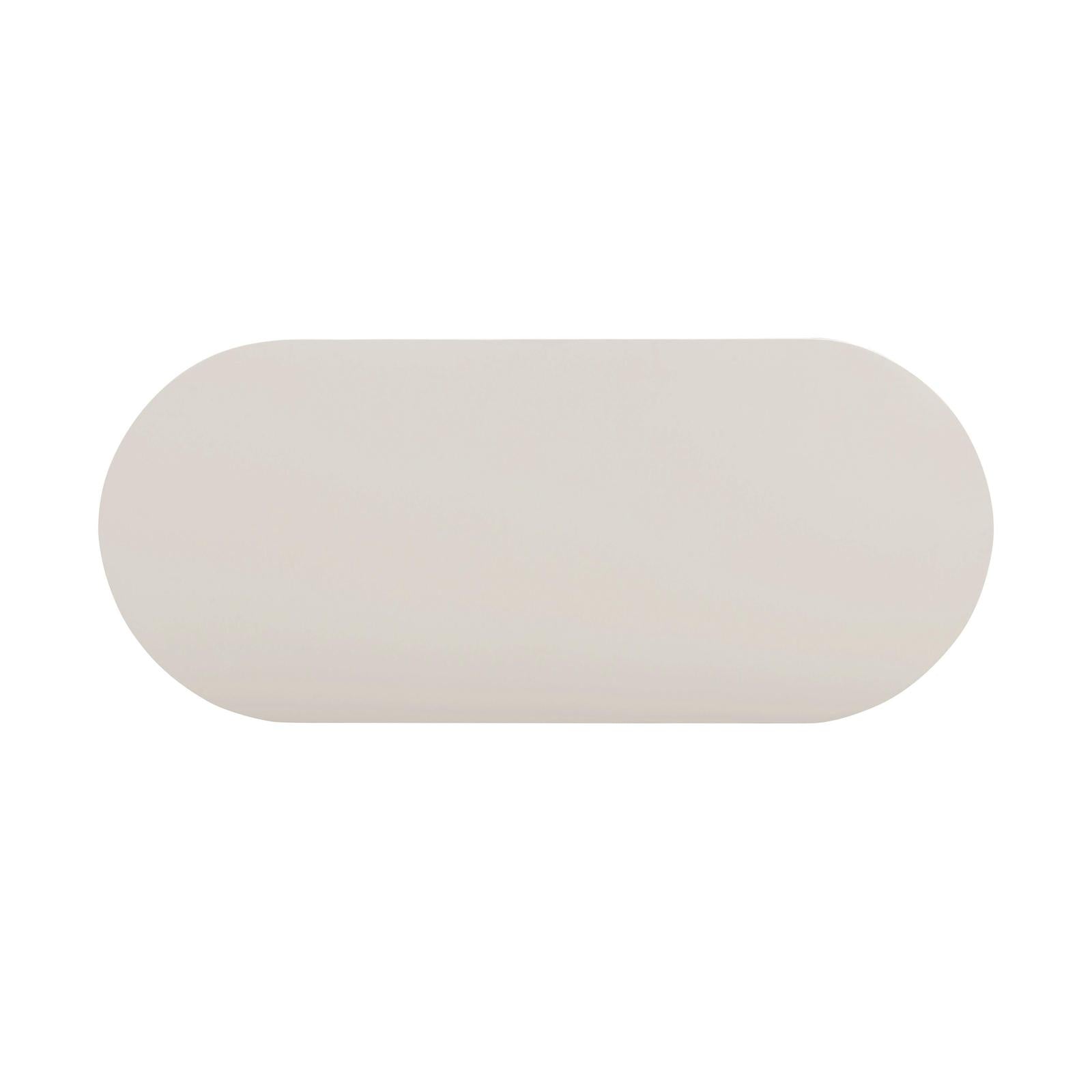 TOV Furniture Bella Cream Oval Coffee Table