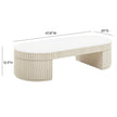 TOV Furniture Bella Cream Oval Coffee Table