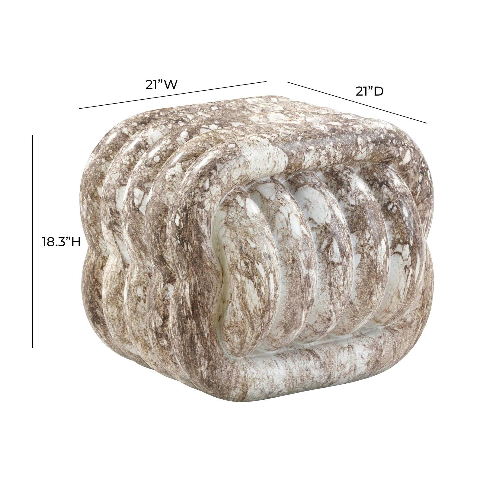 TOV Furniture Love Knot Indoor / Outdoor Accent Stool