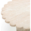TOV Furniture Blossom Washed Faux Travertine Finish Indoor/Outdoor Round Coffee Table
