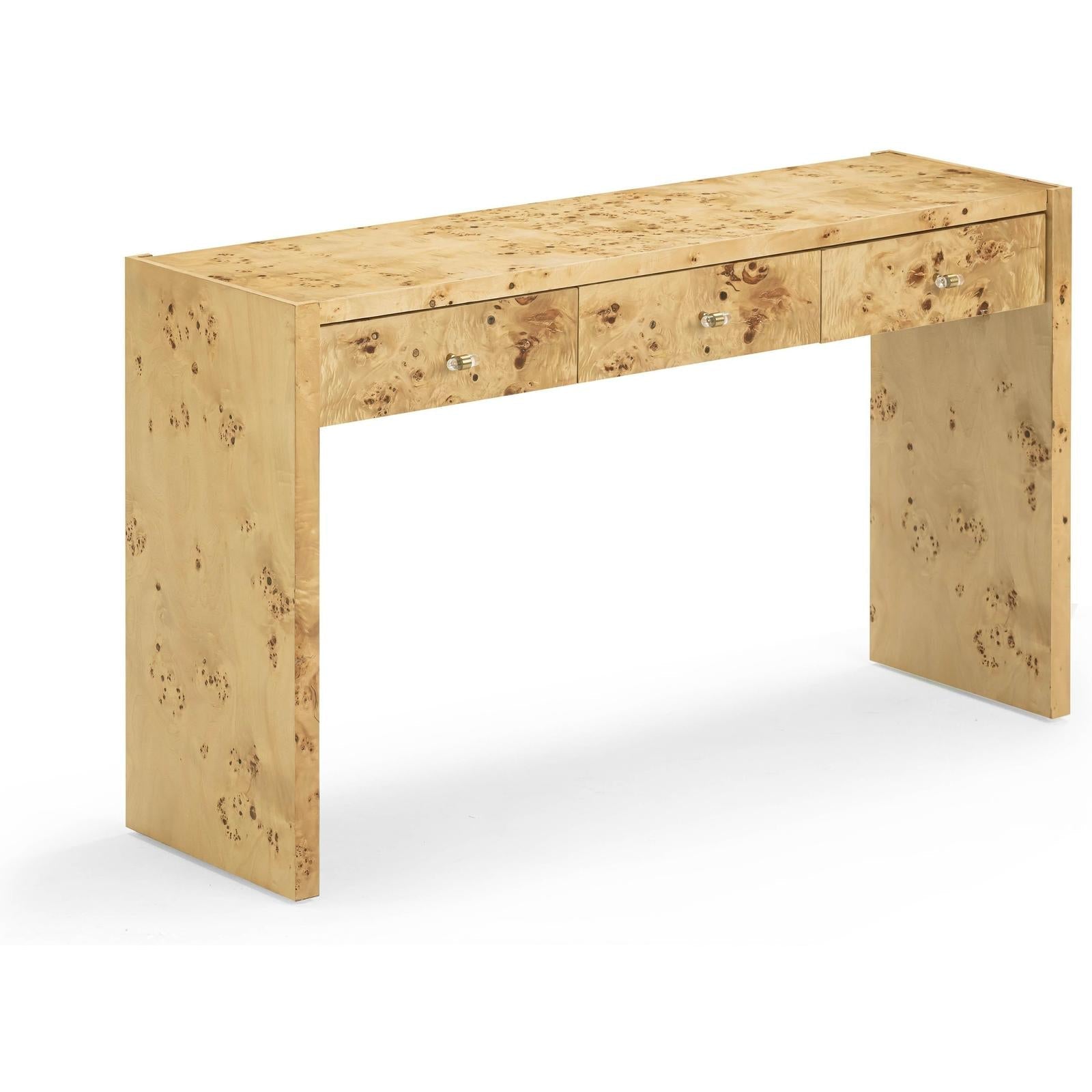 TOV Furniture Brandyss Burl Console Table