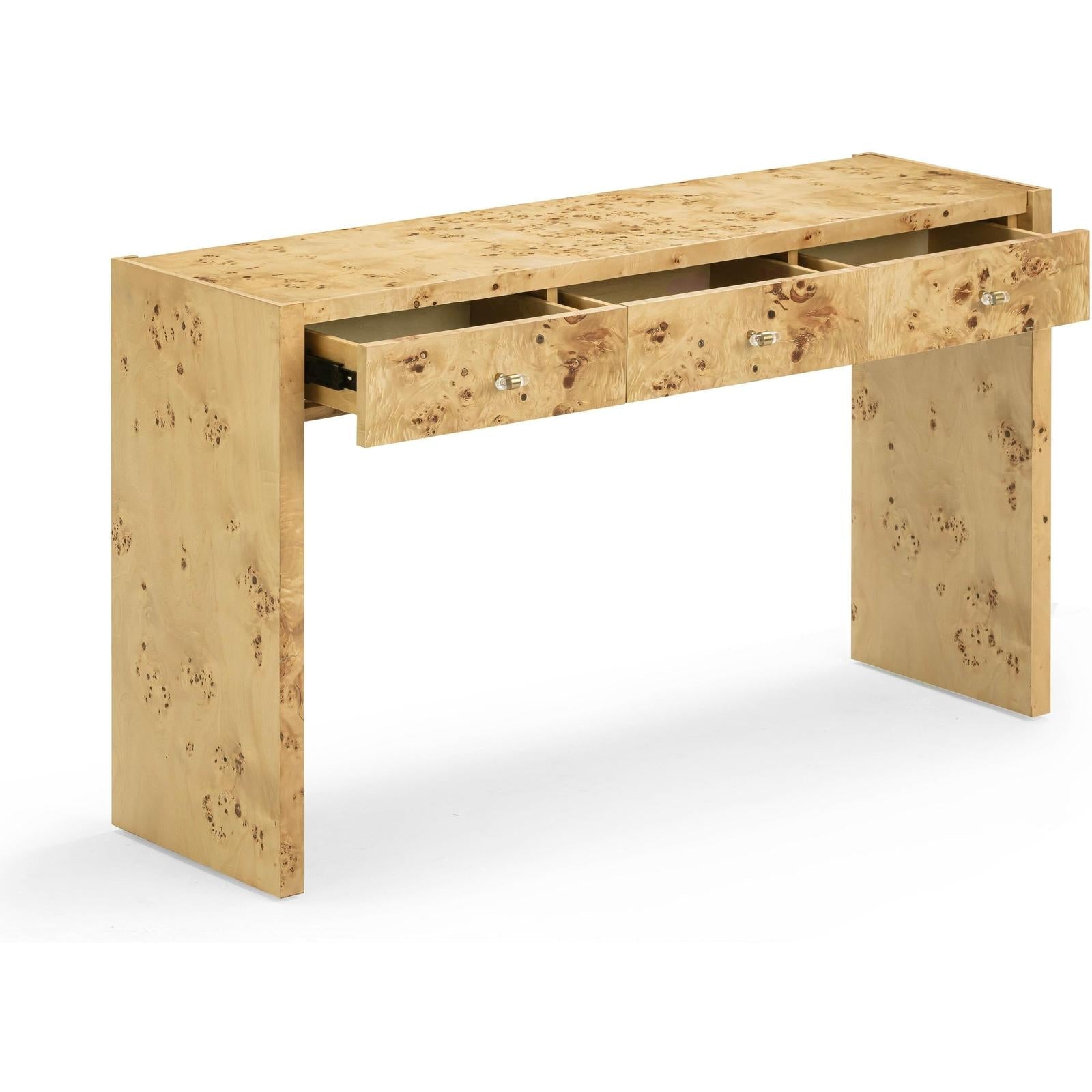 TOV Furniture Brandyss Burl Console Table