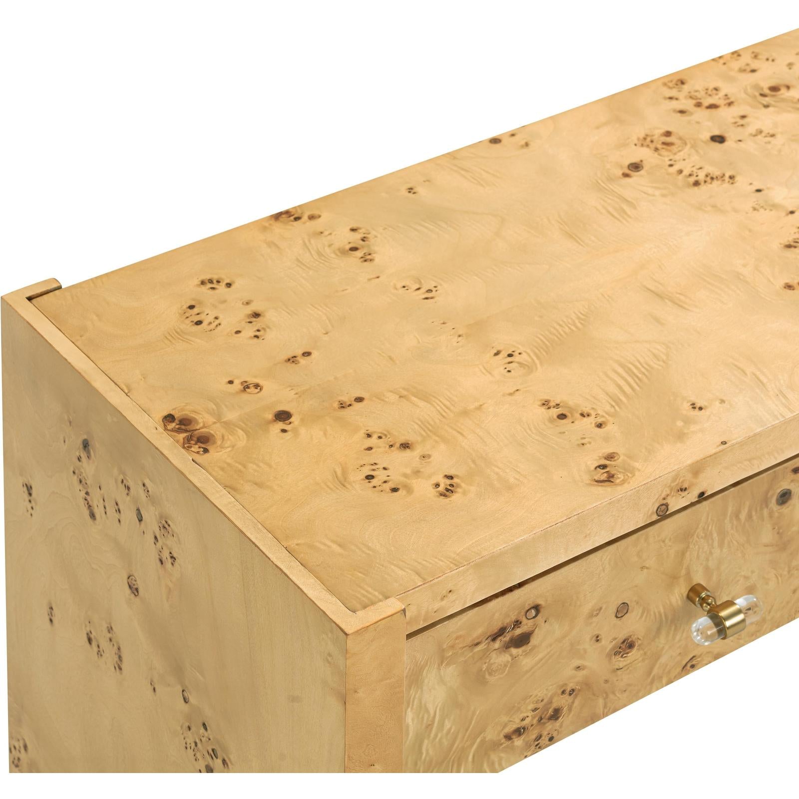 TOV Furniture Brandyss Burl Console Table