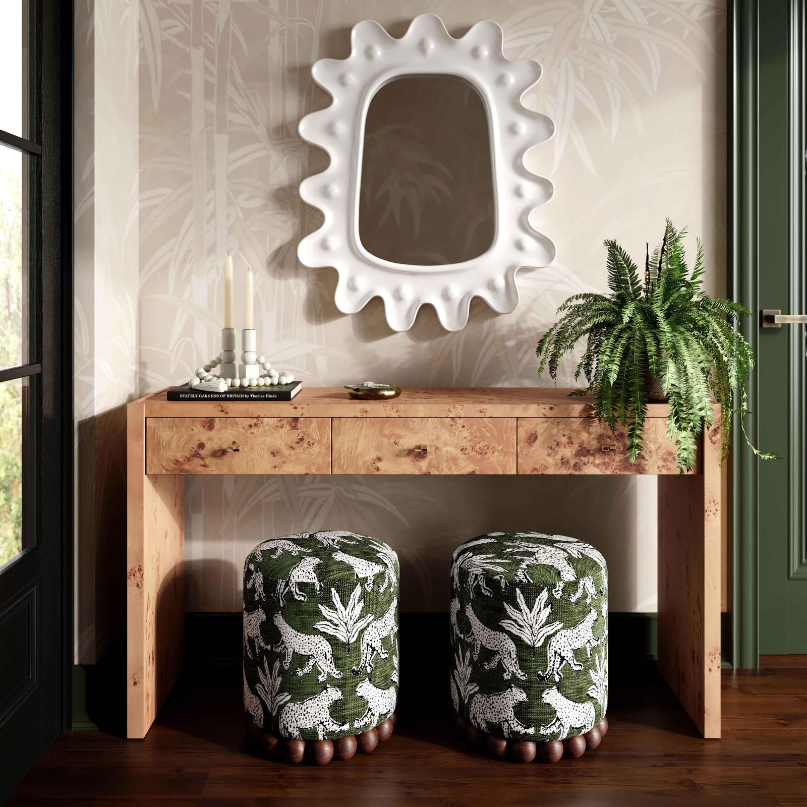 TOV Furniture Brandyss Burl Console Table