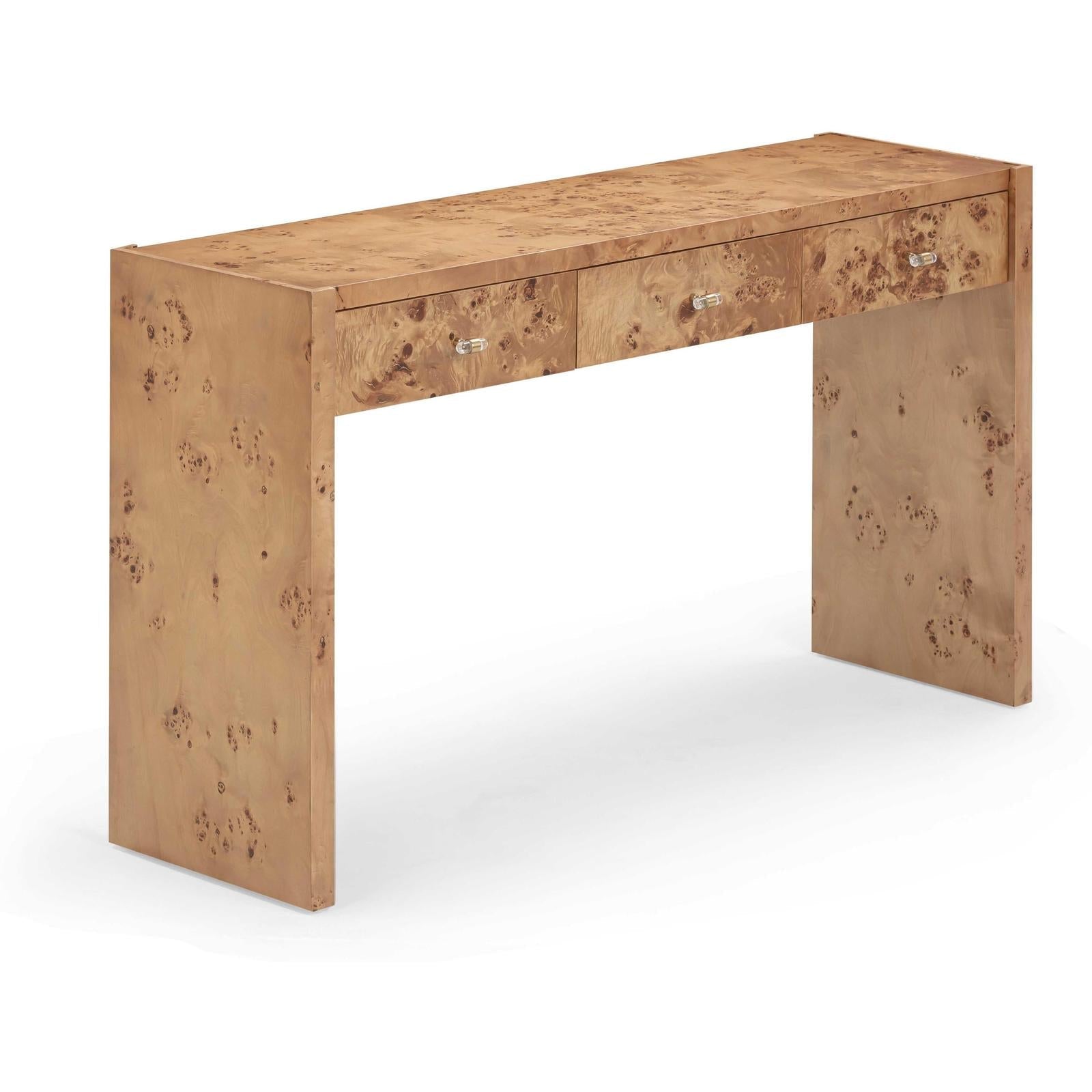 TOV Furniture Brandyss Burl Console Table