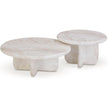 TOV Furniture Juju 2-Piece Faux Marble Indoor/Outdoor Nesting Coffee Table Set