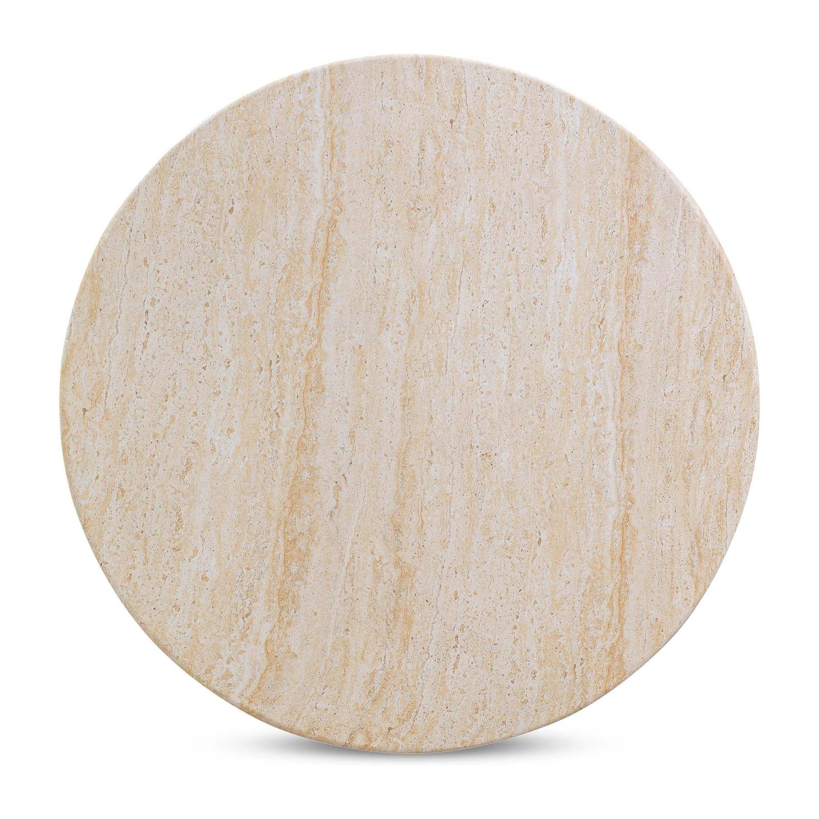 TOV Furniture Amora 2-Piece Faux Travertine Indoor/Outdoor Nesting Accent Table Set