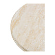 TOV Furniture Amora Faux Travertine Indoor/Outdoor Round Accent Table