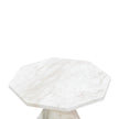TOV Furniture Esme Faux Marble Indoor/Outdoor Round Side Table