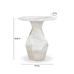 TOV Furniture Esme Faux Marble Indoor/Outdoor Round Side Table