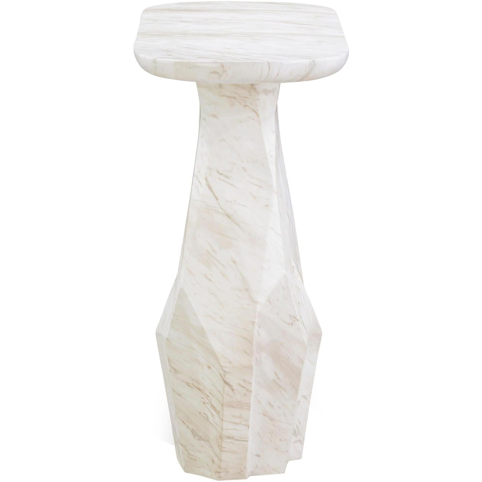 TOV Furniture Esme Faux Marble Indoor / Outdoor Long Console Table