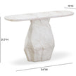 TOV Furniture Esme Faux Marble Indoor / Outdoor Long Console Table
