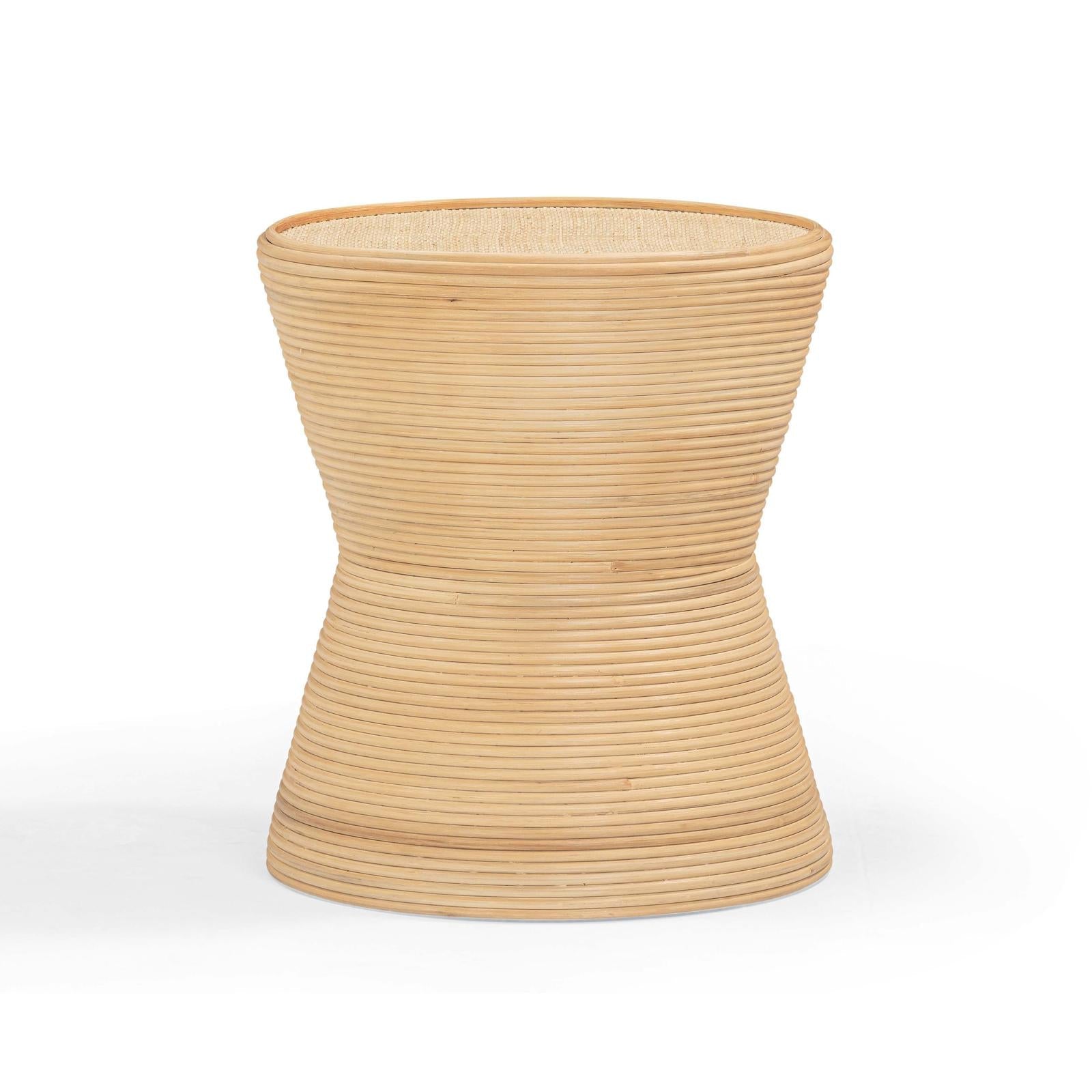 TOV Furniture Henri Natural Rattan Side Table