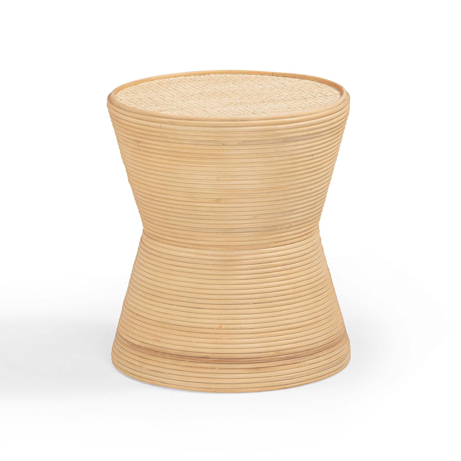 TOV Furniture Henri Natural Rattan Side Table