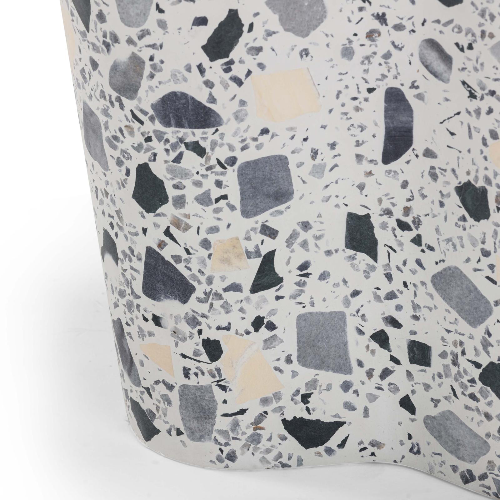 TOV Furniture Slab Faux Terrazzo Indoor/Outdoor Side Table