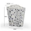 TOV Furniture Slab Faux Terrazzo Indoor/Outdoor Side Table
