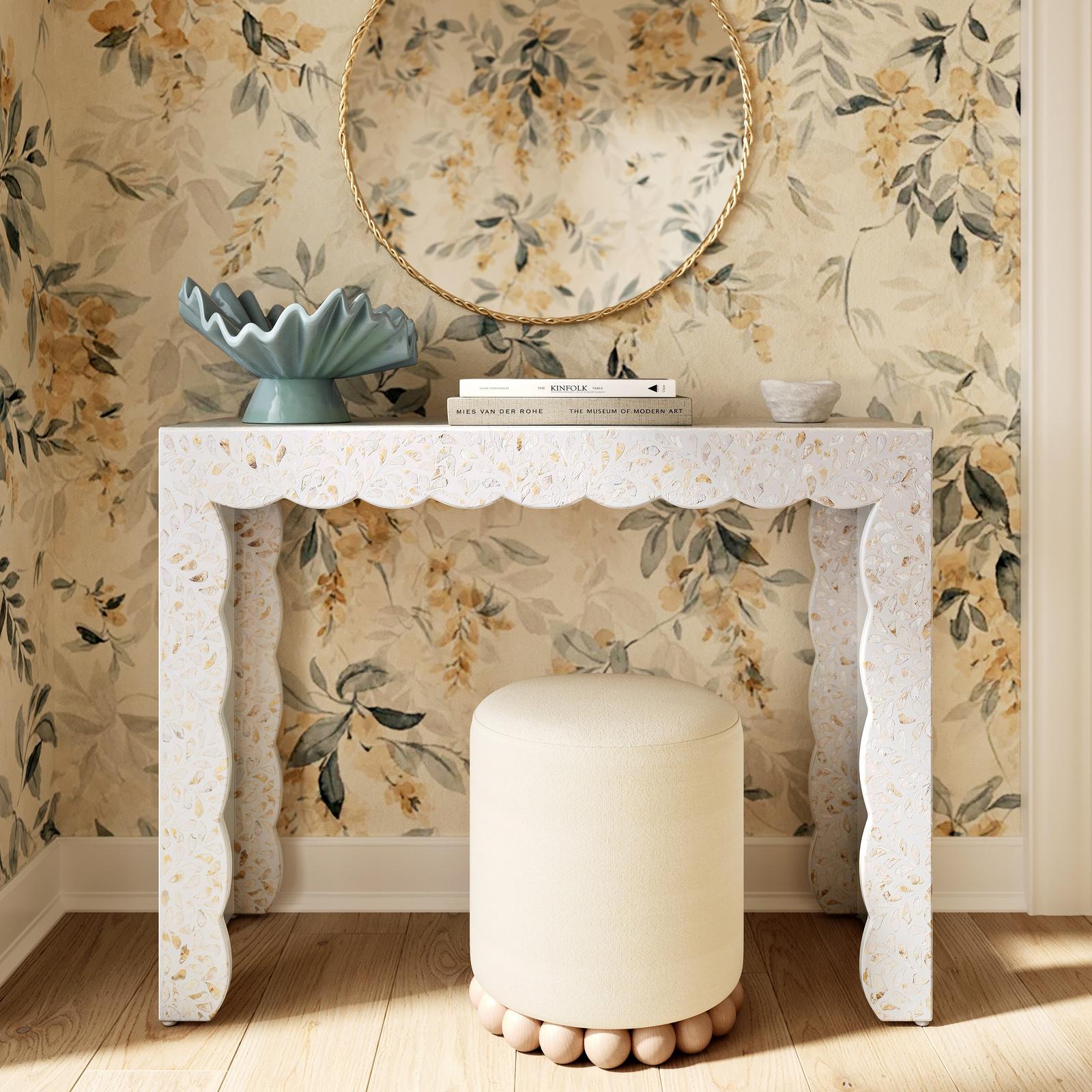 TOV Furniture Piara Natural Capiz Shell Console