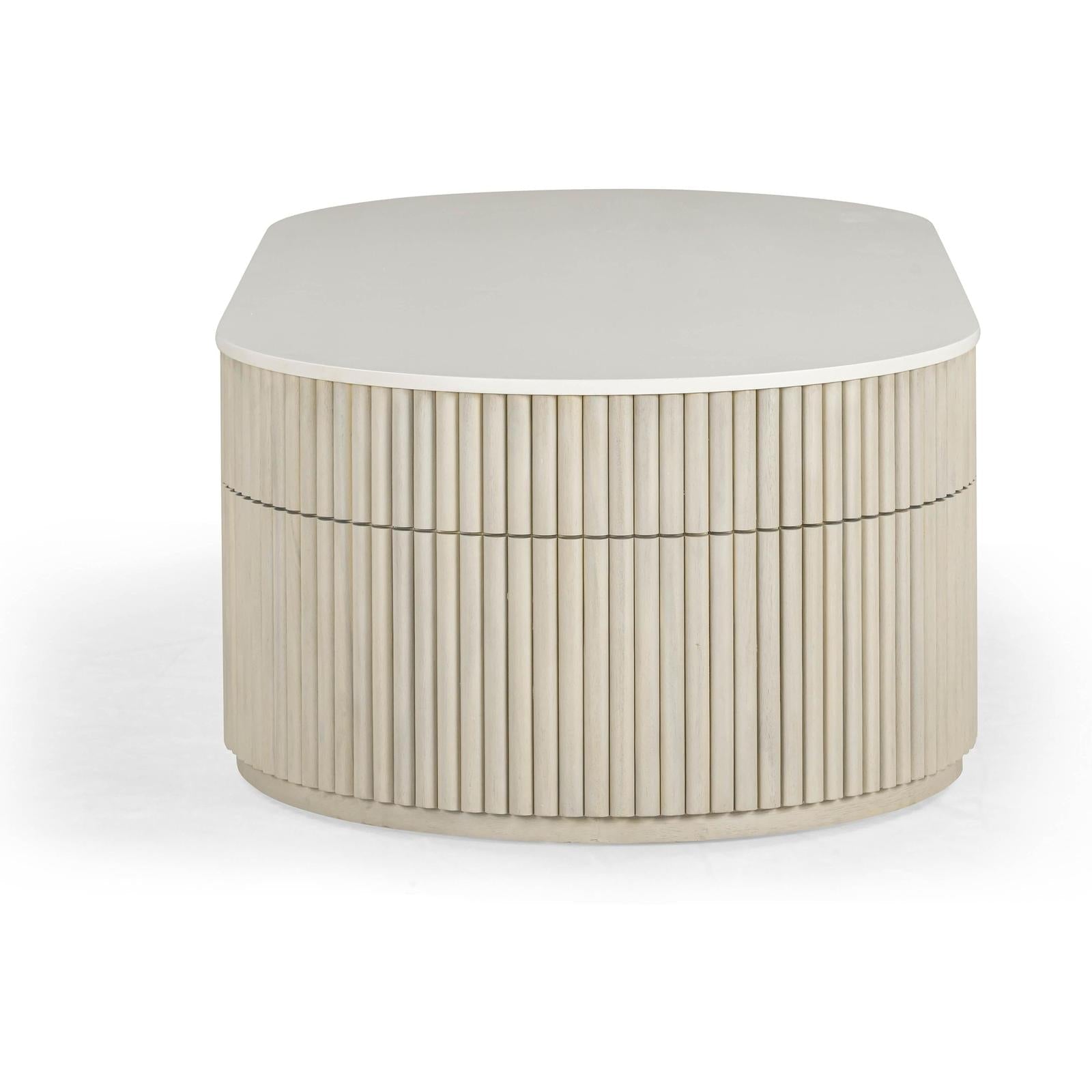 TOV Furniture Bella Cream Large Storage Coffee Table