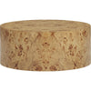 TOV Furniture Fig Natural Burl Drum Round Coffee Table