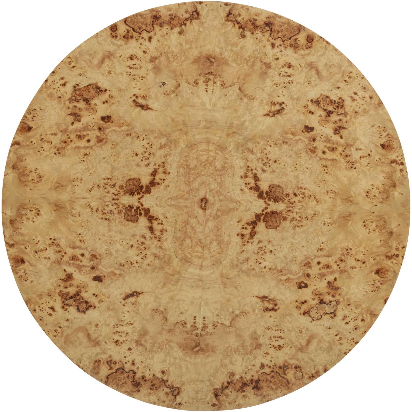 TOV Furniture Fig Natural Burl Drum Round Coffee Table