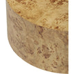 TOV Furniture Fig Natural Burl Drum Round Coffee Table