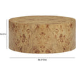 TOV Furniture Fig Natural Burl Drum Round Coffee Table