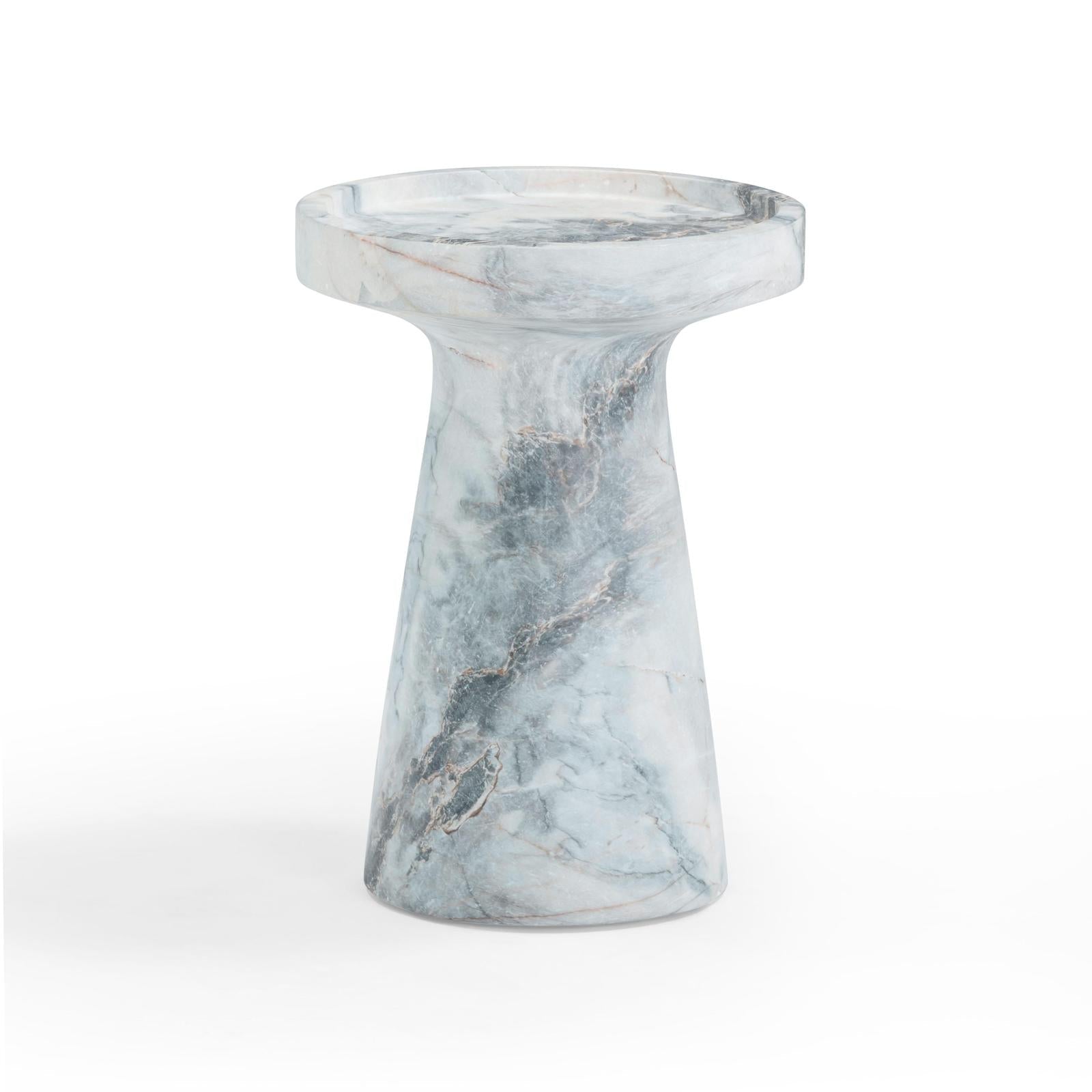 TOV Furniture Zara Faux Aegean Marble Indoor/Outdoor Side Table