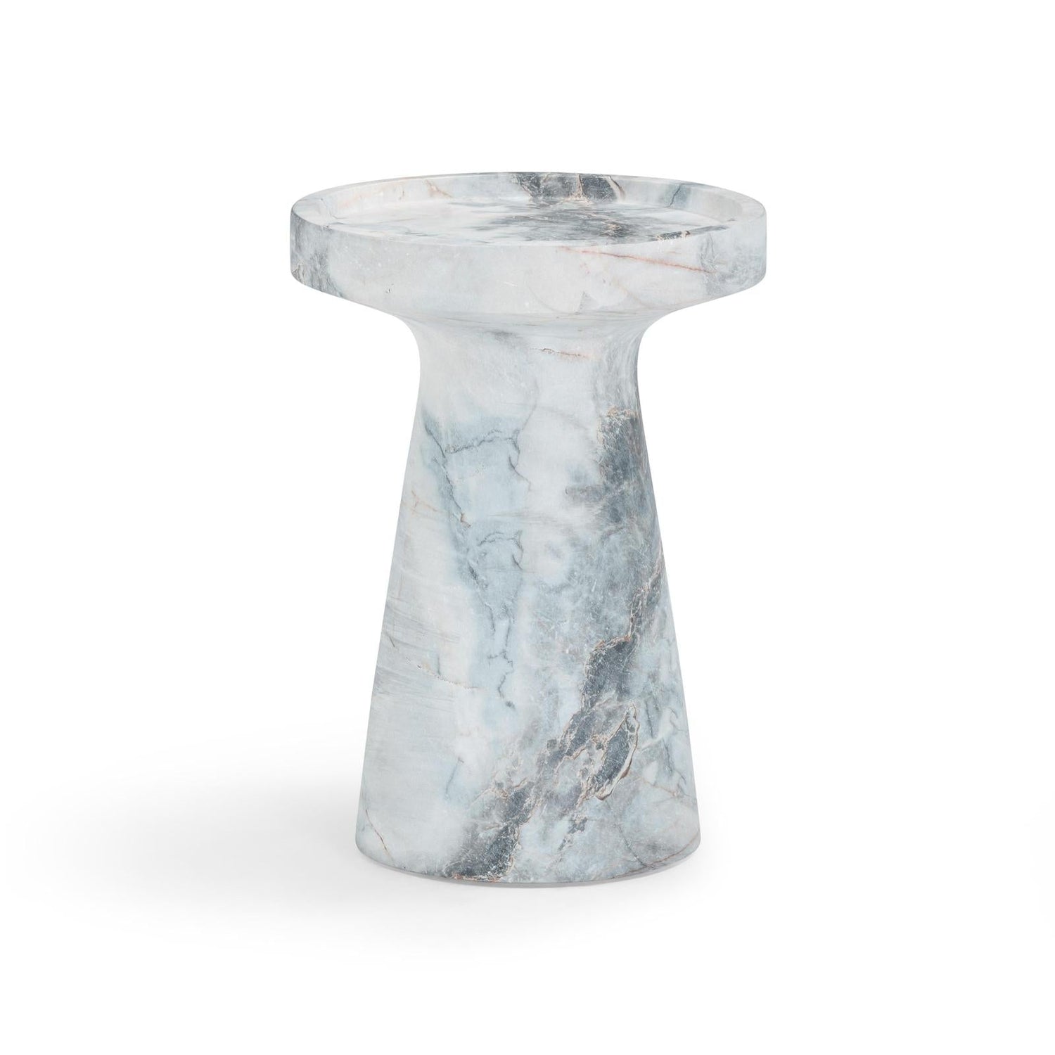 TOV Furniture Zara Faux Aegean Marble Indoor/Outdoor Side Table
