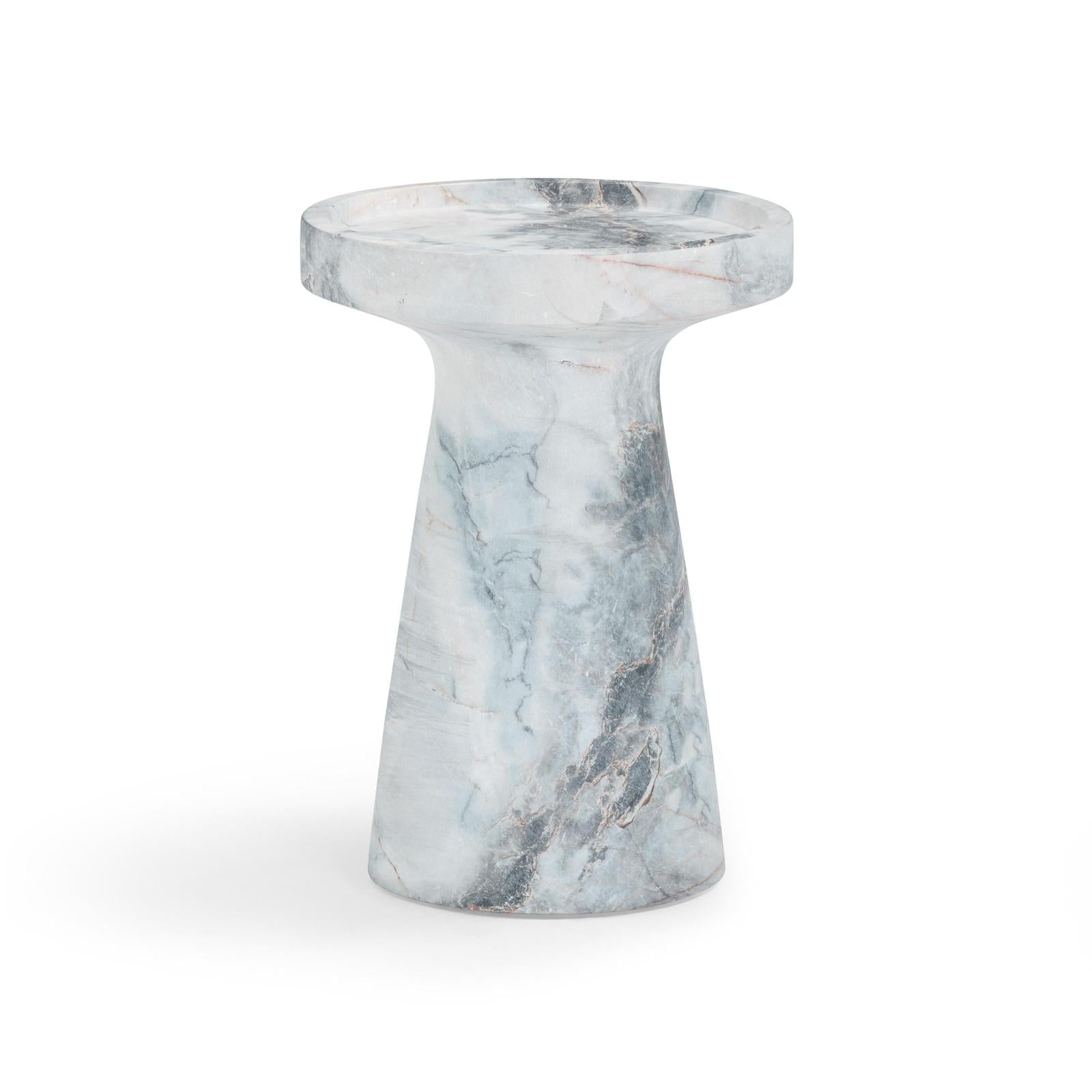 TOV Furniture Zara Faux Aegean Marble Indoor/Outdoor Side Table