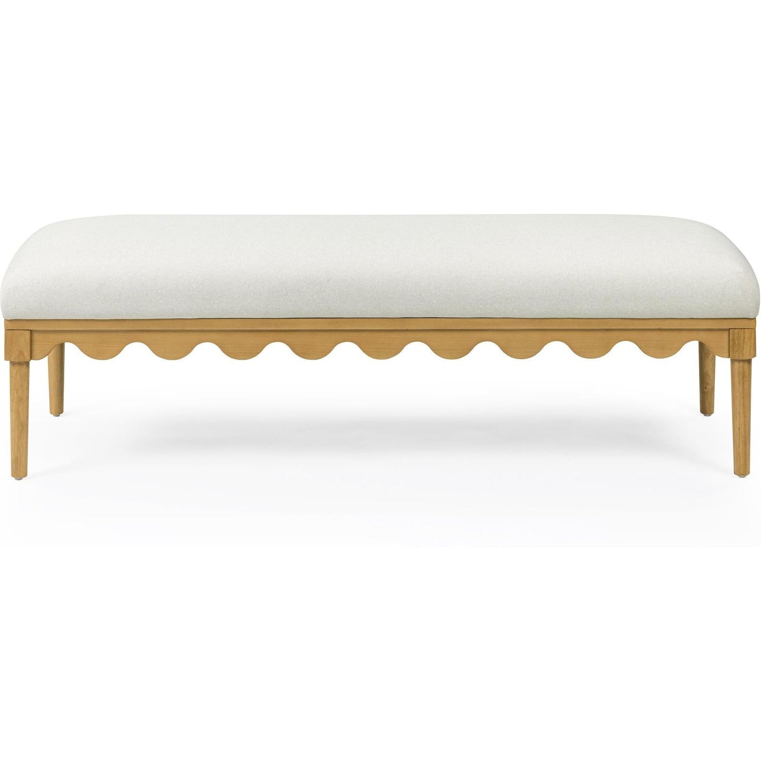 TOV Furniture Oodle 56.5" Performance Vegan Mohair Bench