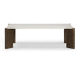 TOV Furniture Restis Cream Quartz Coffee Table